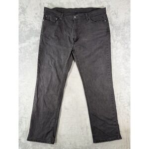 Levis 541 Jeans Mens 40x32 Black Denim Athletic Fit Tapered Leg